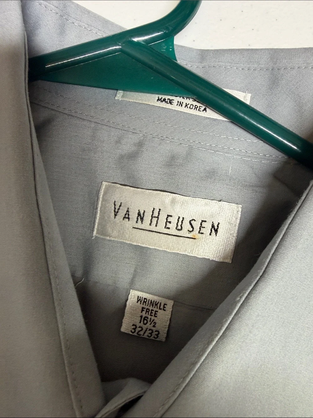 Dockers (38)Charcoal Dress Pants Van Heusen (16.5)Grey long sleeve shirt (#100)